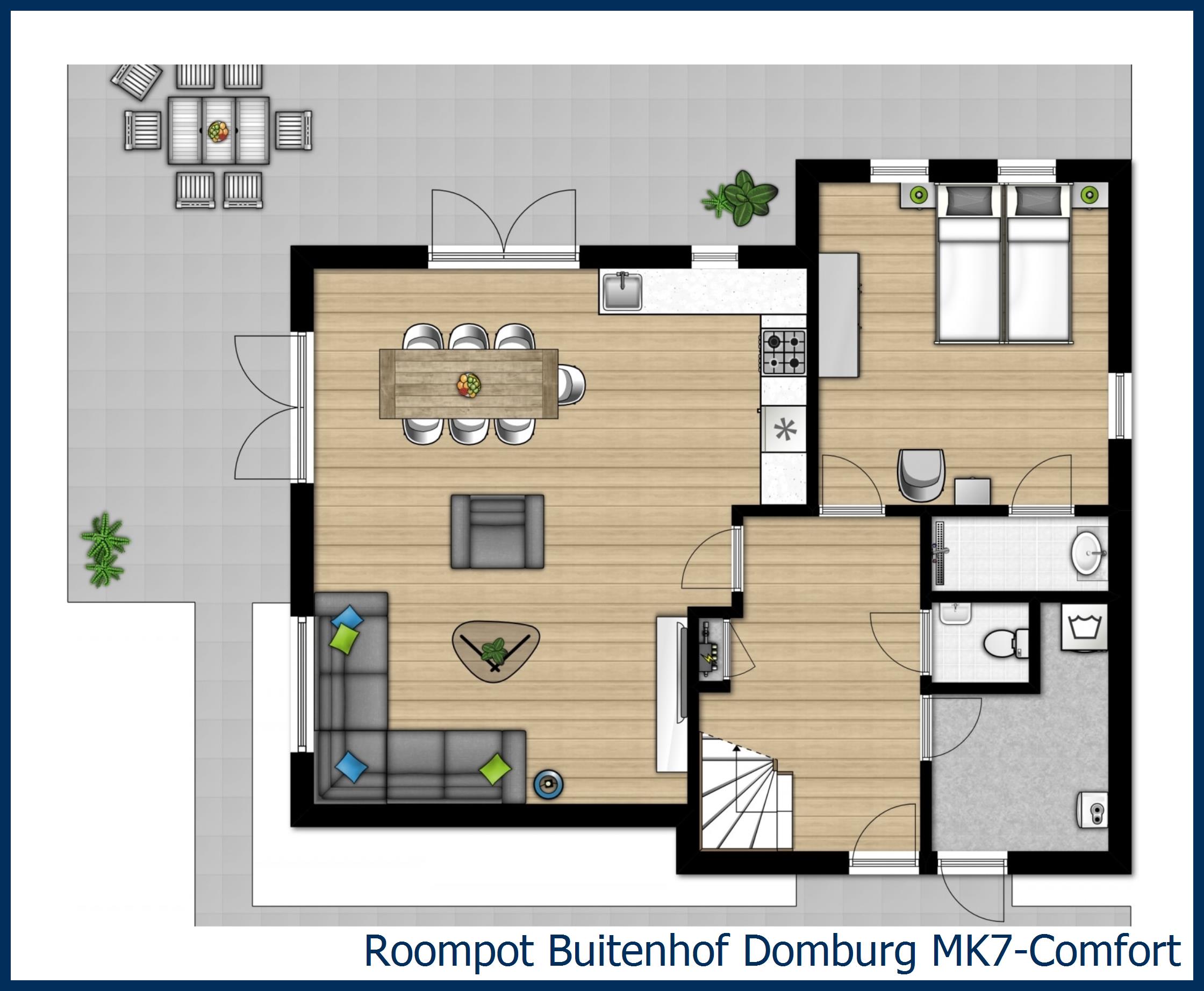 Bungalow MK7-Comfort in Buitenhof Domburg