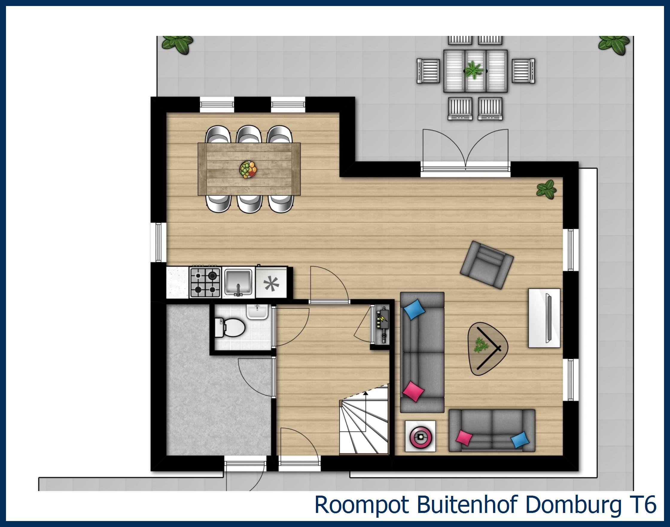 Bungalow T6 in Buitenhof Domburg