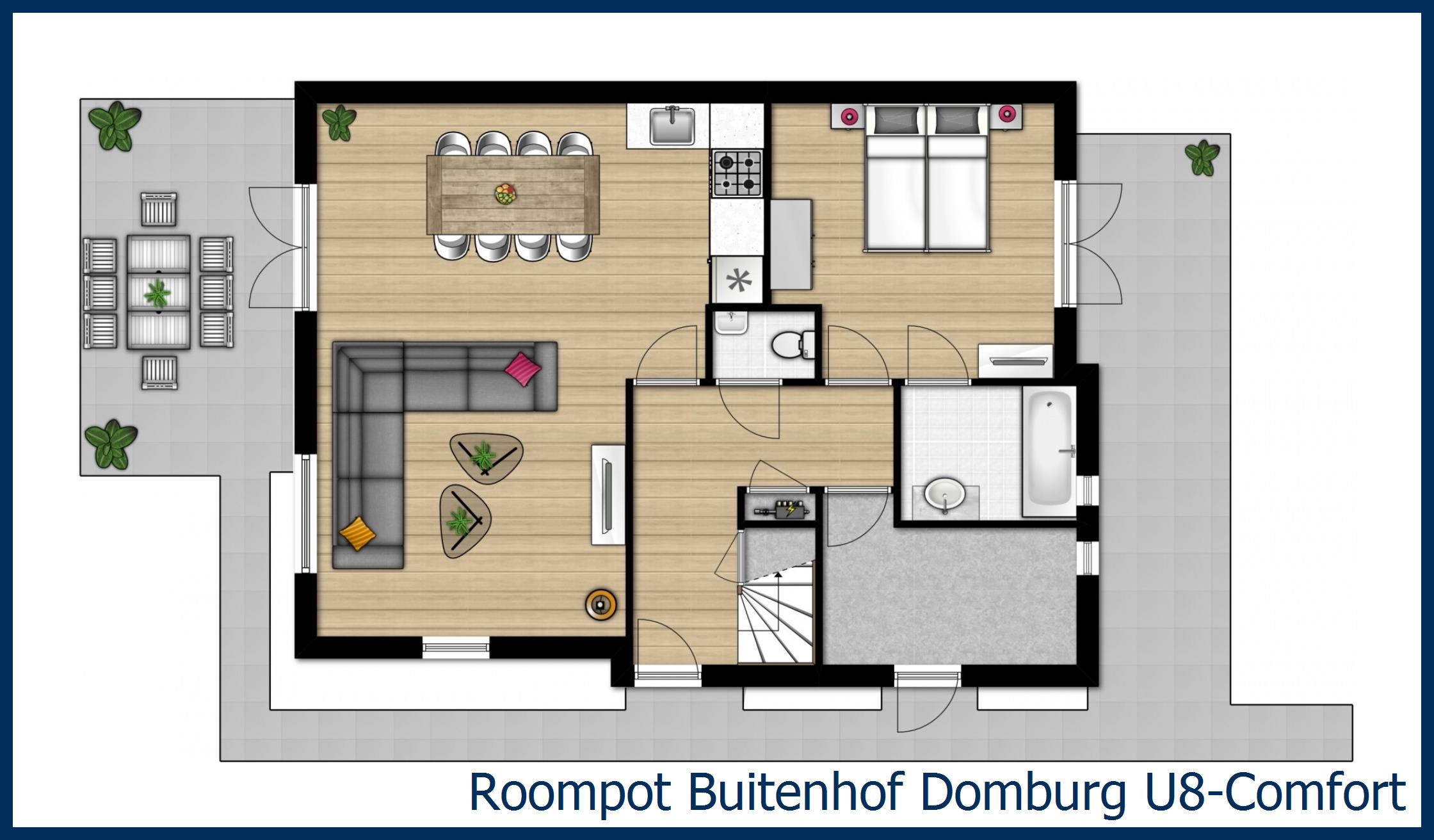 Bungalow U8-Comfort in Buitenhof Domburg