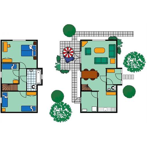 Bungalow MU-Comfort in Noordzee Résidence De Banjaard