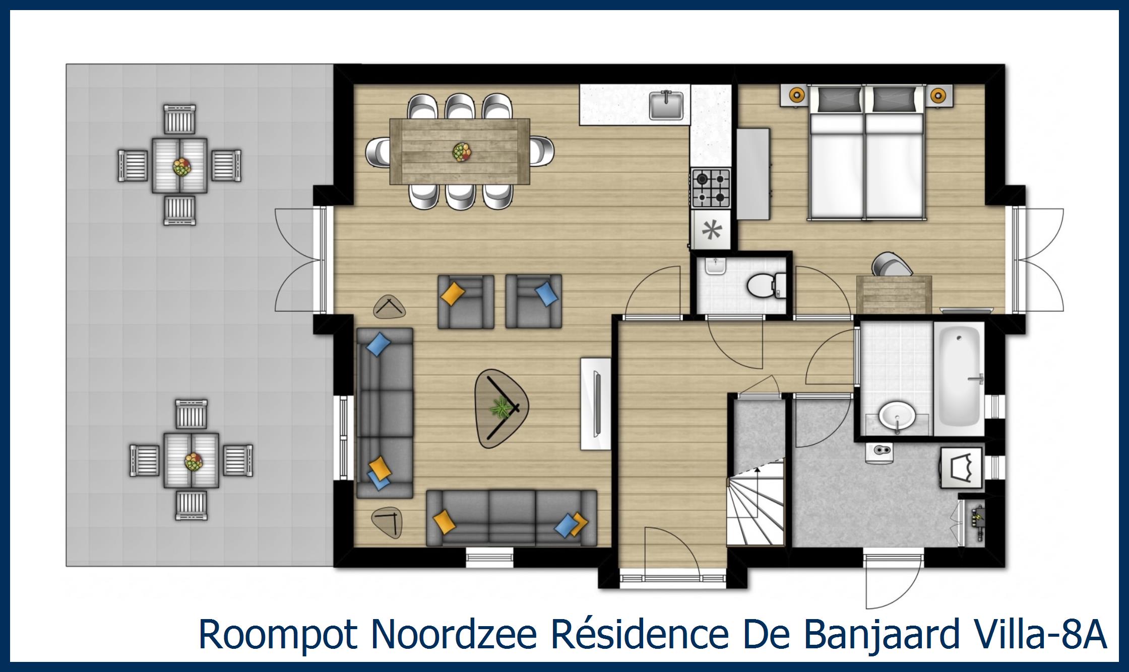 Villa Villa-8A in Noordzee Résidence De Banjaard