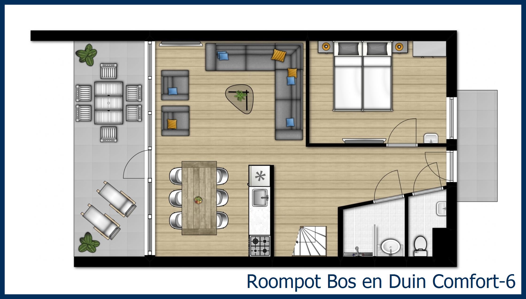 Bungalow Comfort-6 in Bos en Duin