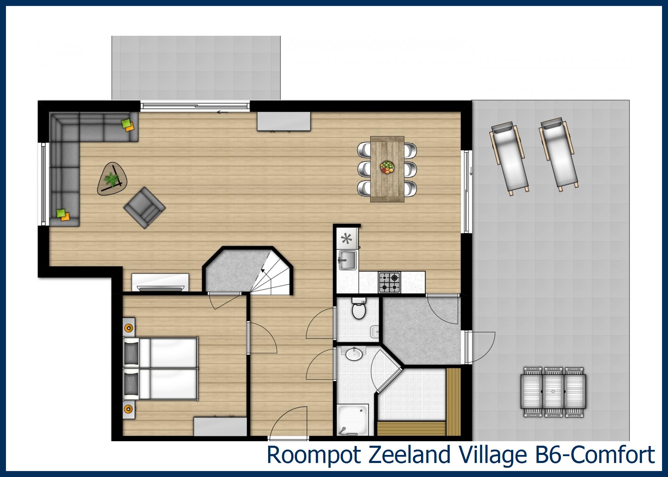 Bungalow B6-Comfort in Zeeland Village