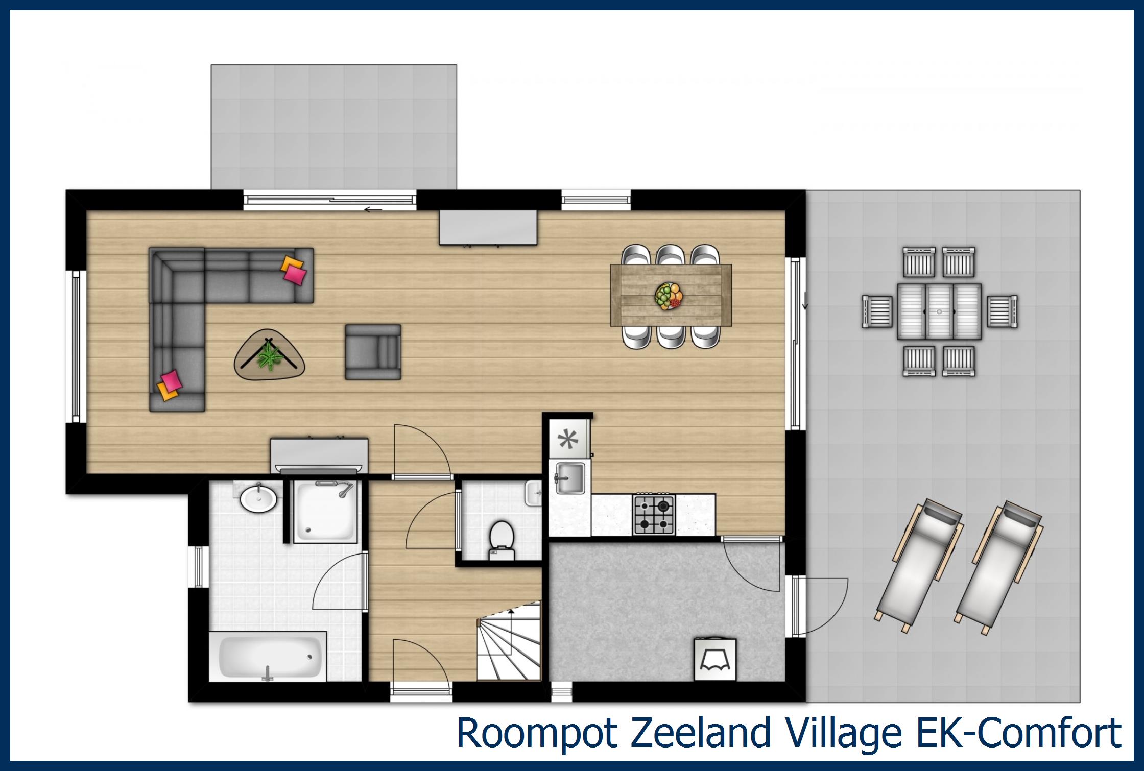 Bungalow EK-Comfort in Zeeland Village
