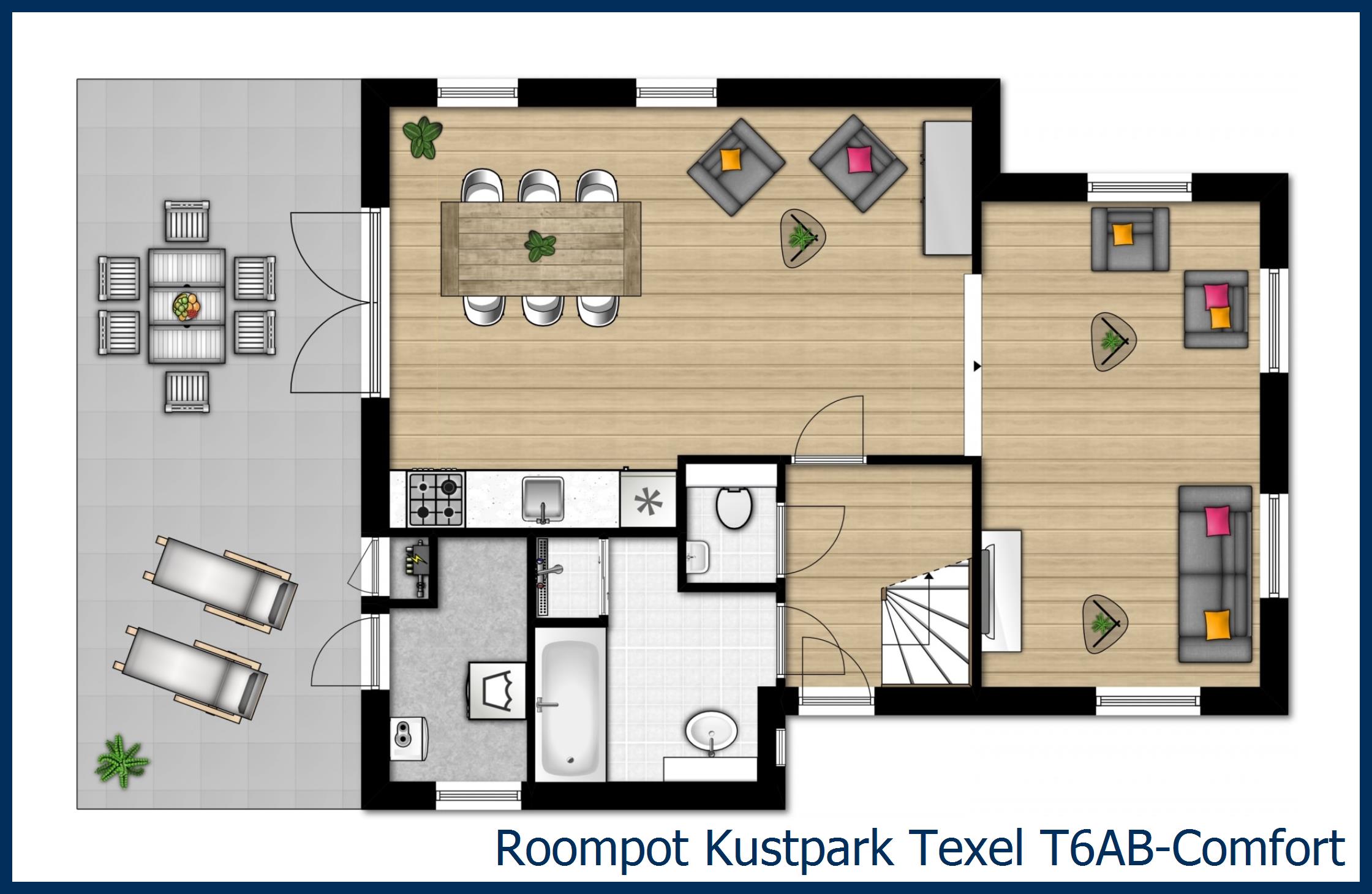 Bungalow T6AB-Comfort in Kustpark Texel