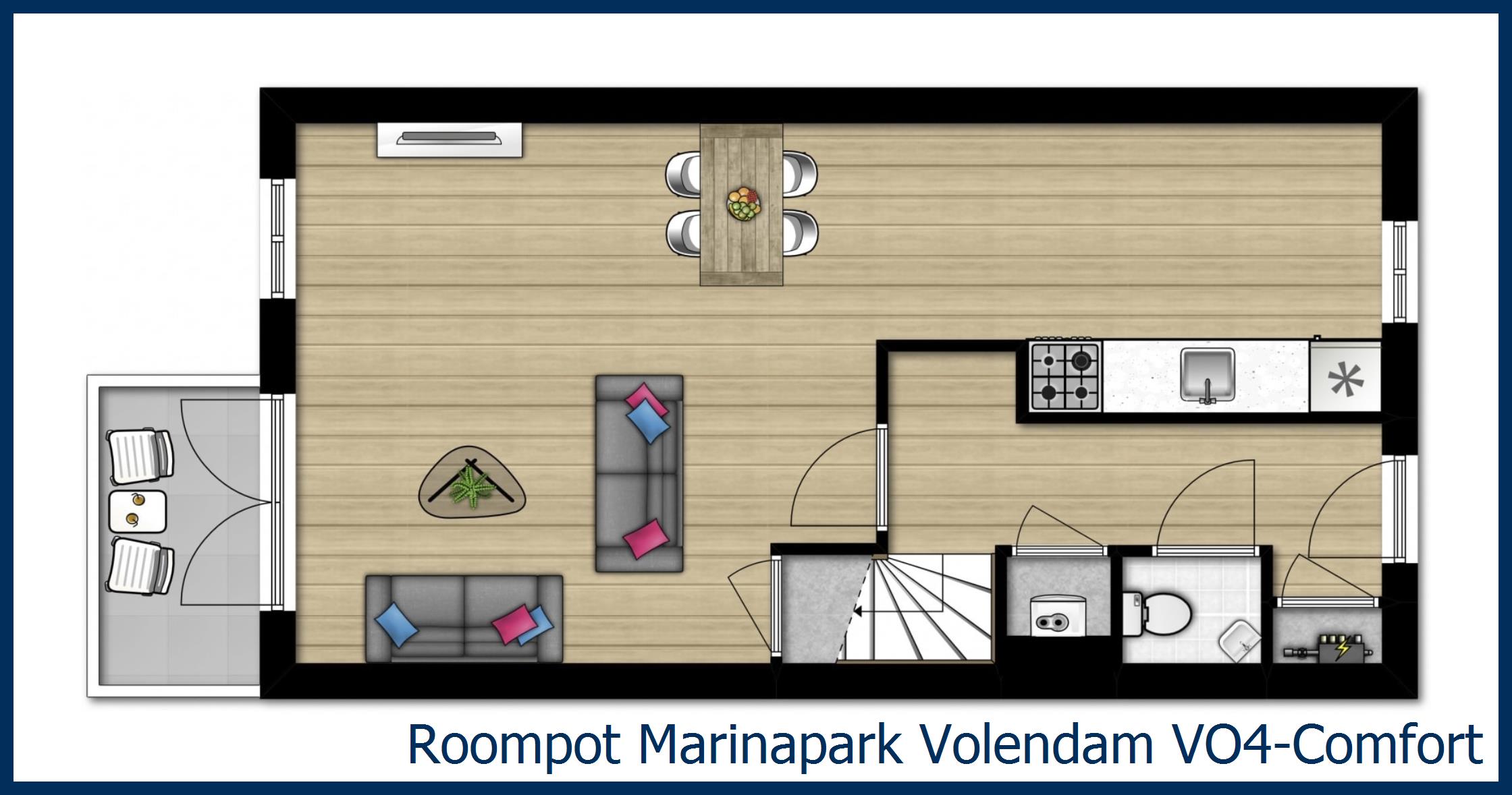 Bungalow VO4-Comfort in Marinapark Volendam