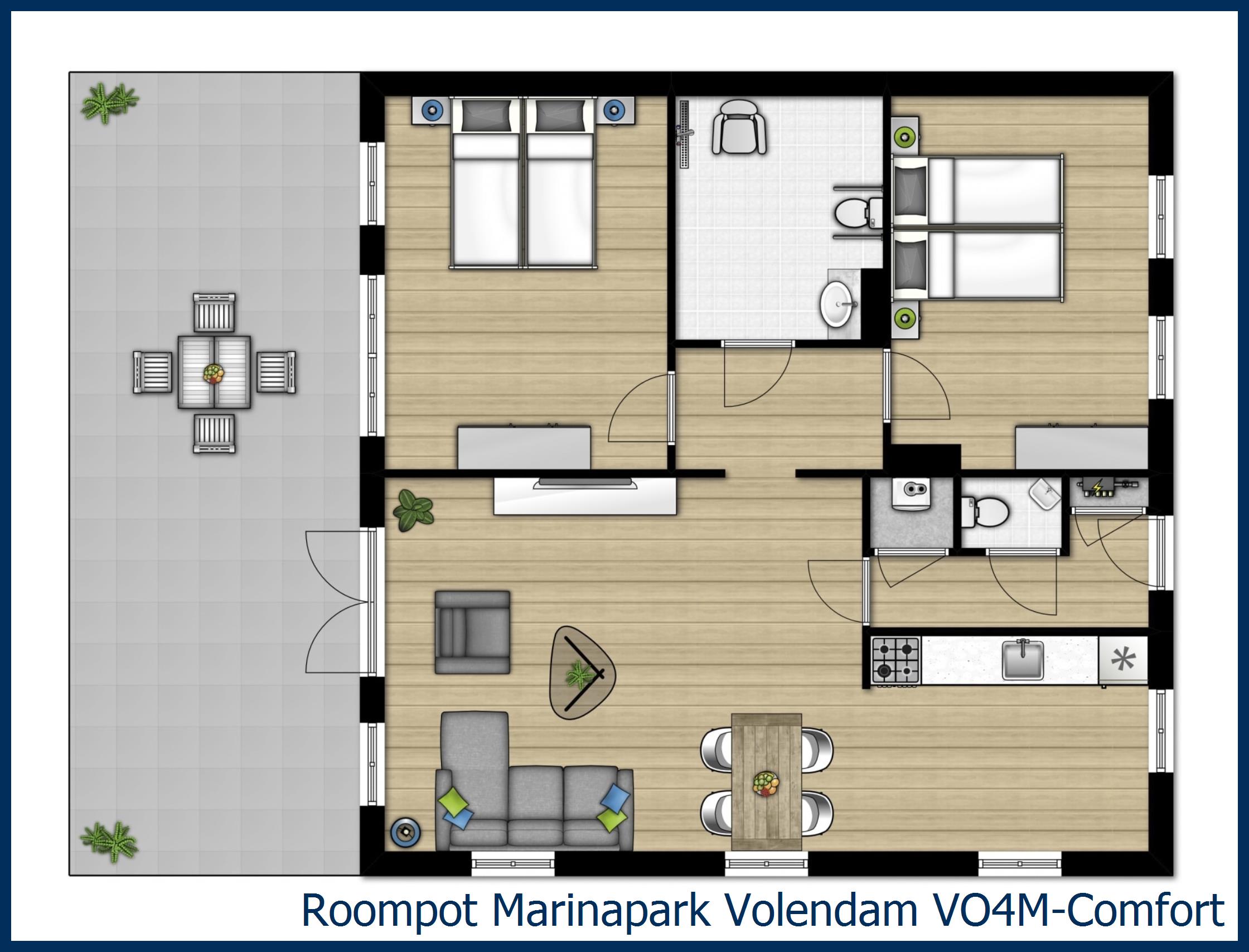 Bungalow VO4M-Comfort in Marinapark Volendam