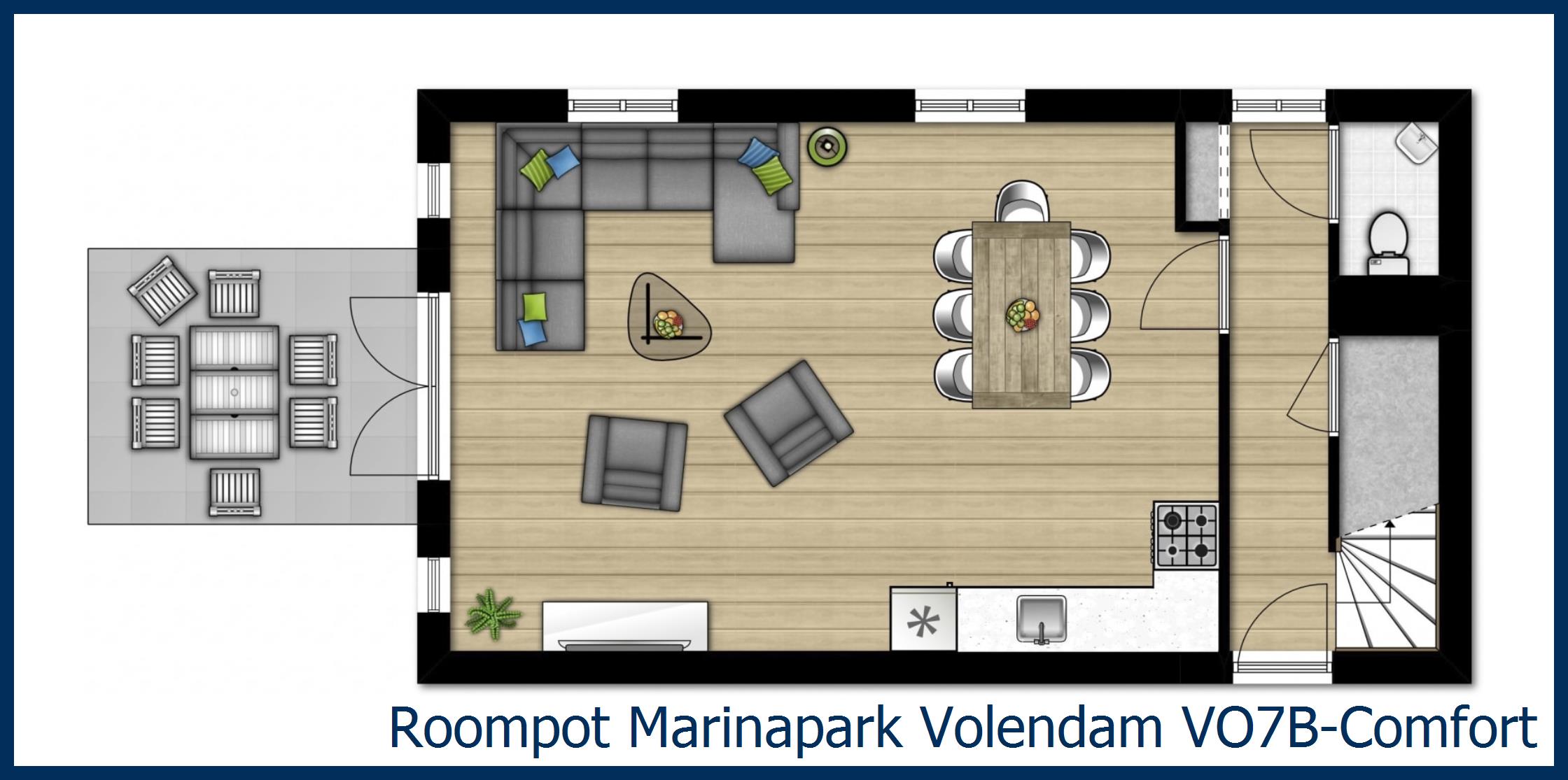 Bungalow VO7B-Comfort in Marinapark Volendam