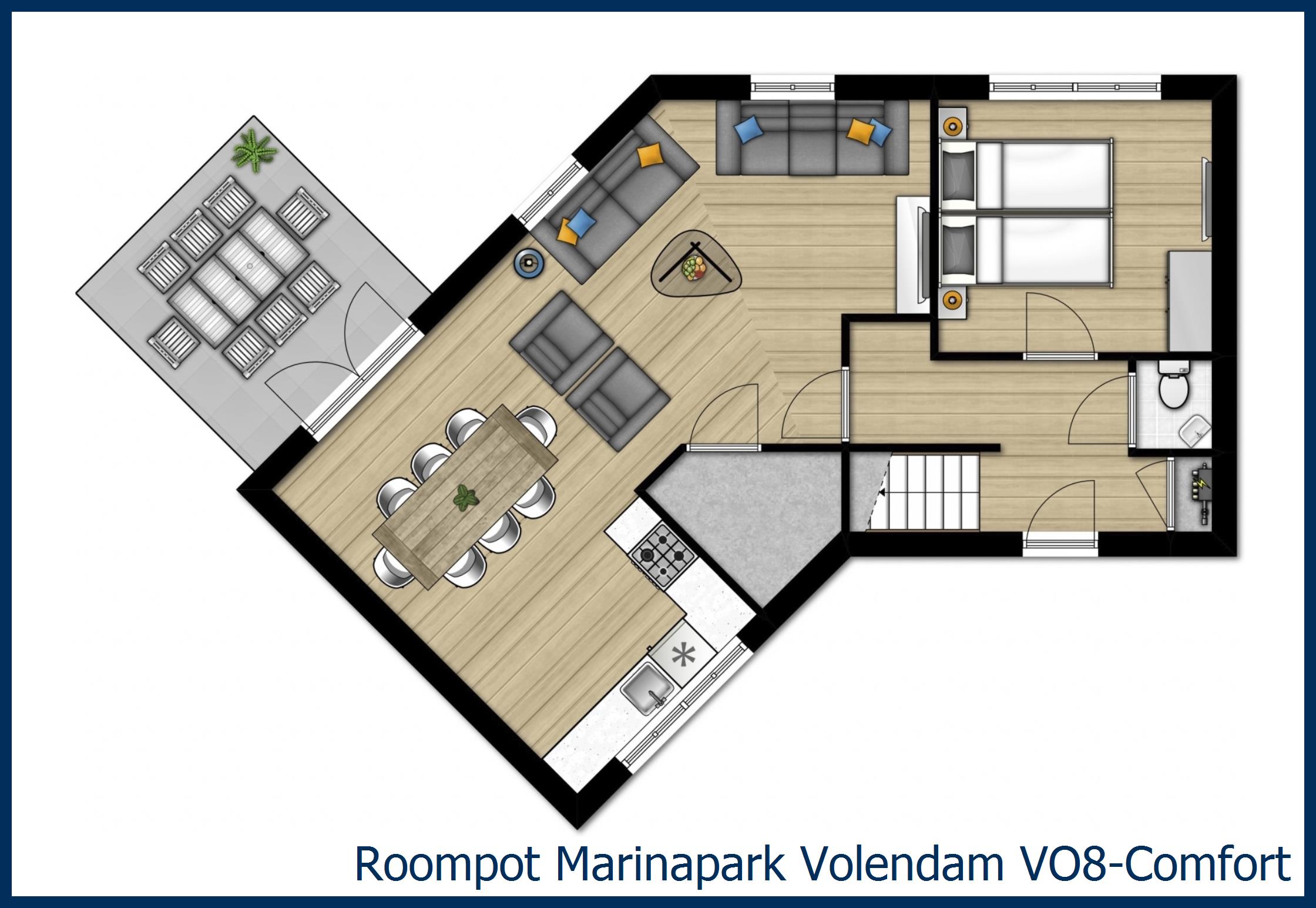 Bungalow VO8-Comfort in Marinapark Volendam