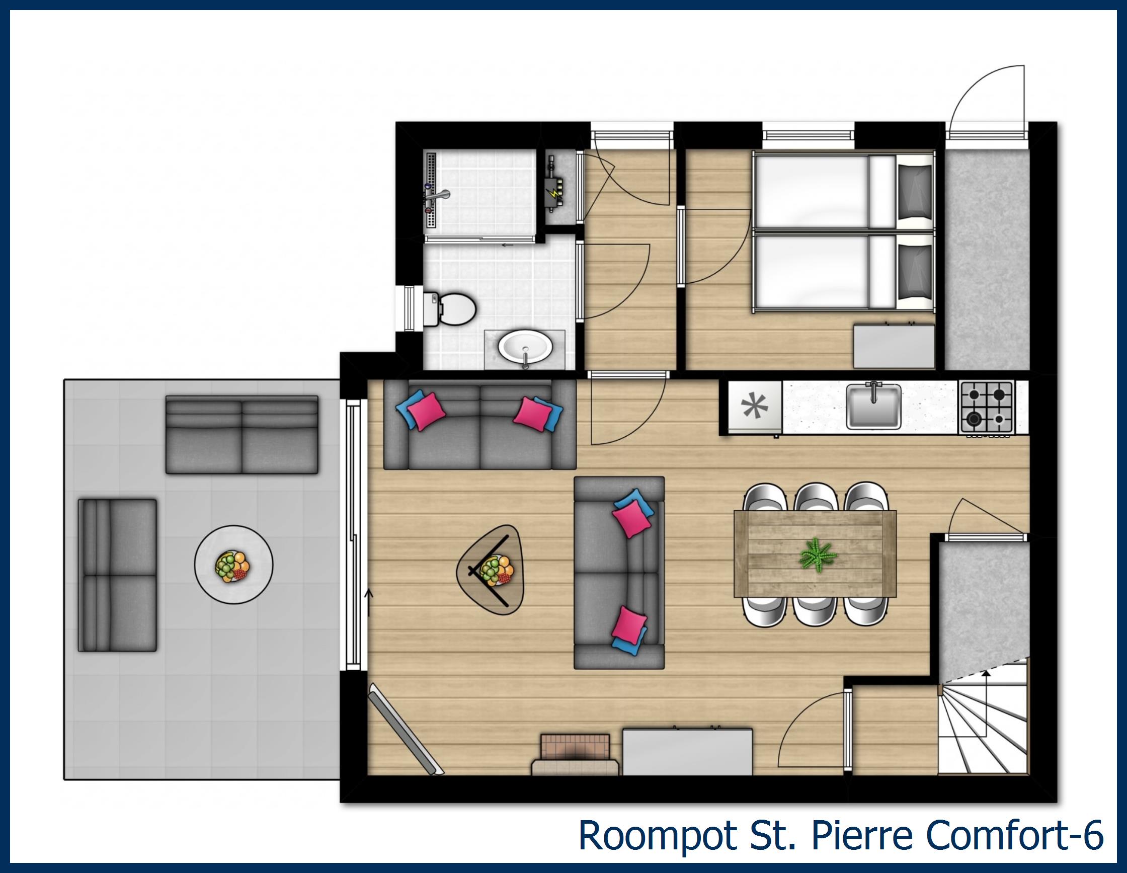 Bungalow Comfort-6 in St. Pierre