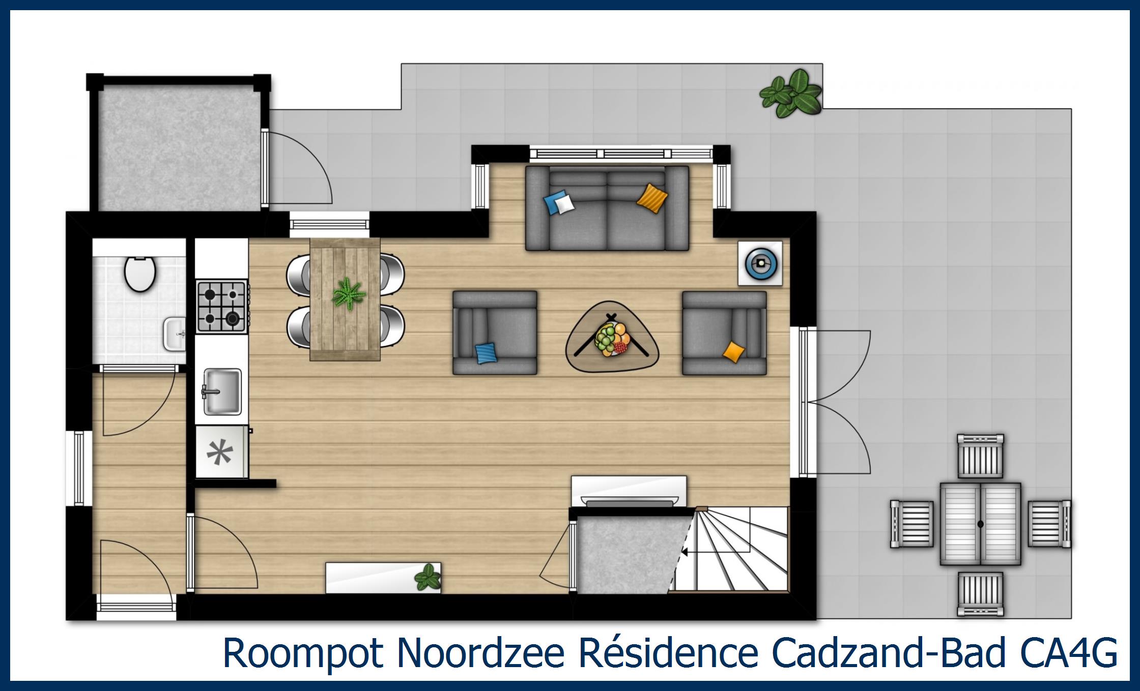 Bungalow CA4G in Noordzee Résidence Cadzand-Bad
