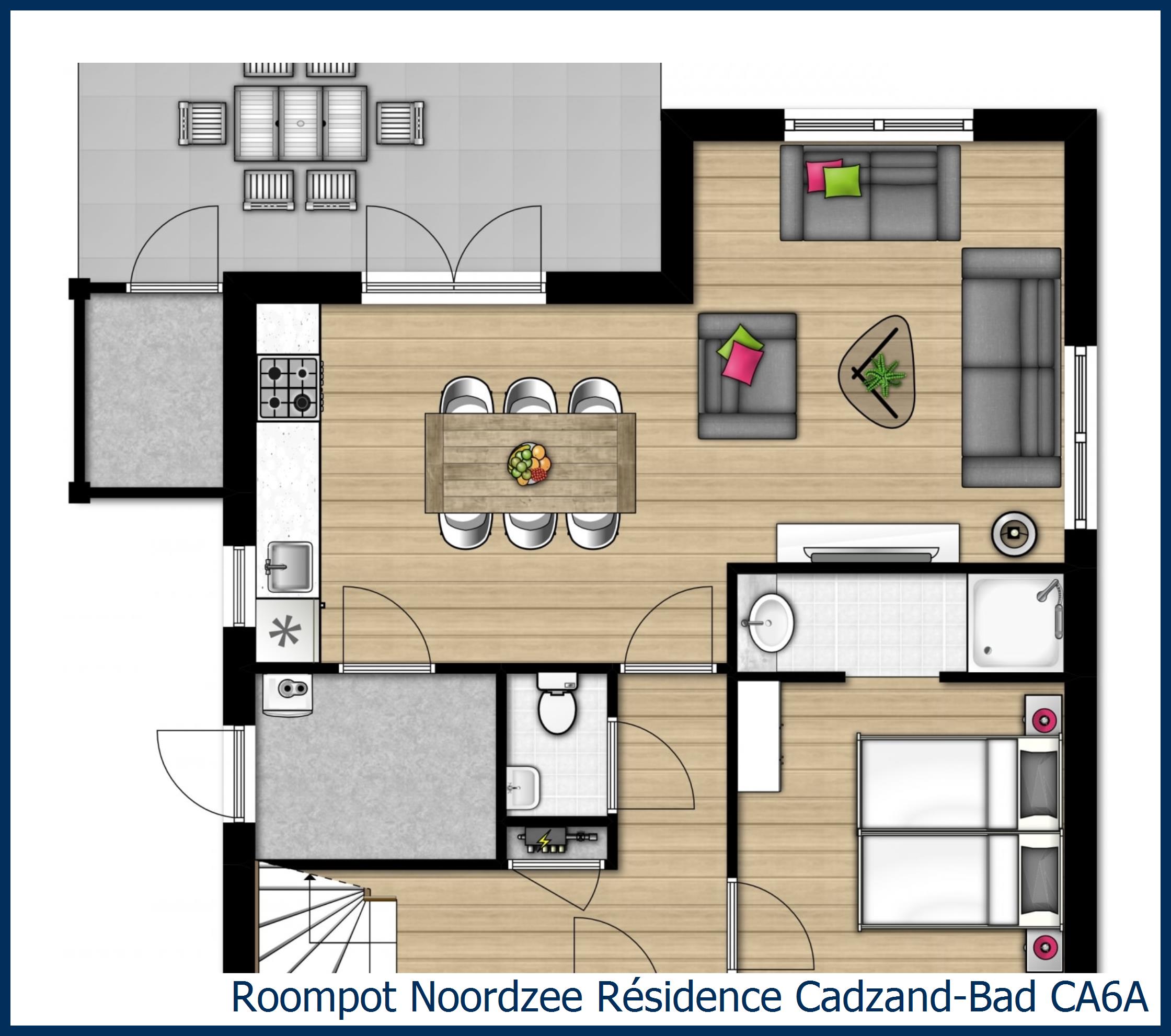 Villa CA6A in Noordzee Résidence Cadzand-Bad