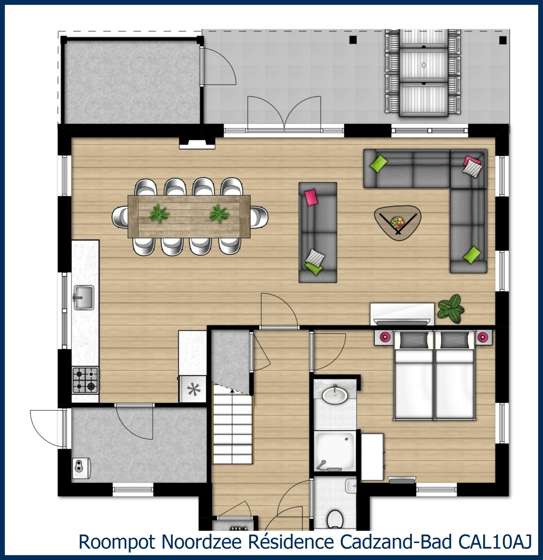 Villa CAL10AJ in Noordzee Résidence Cadzand-Bad
