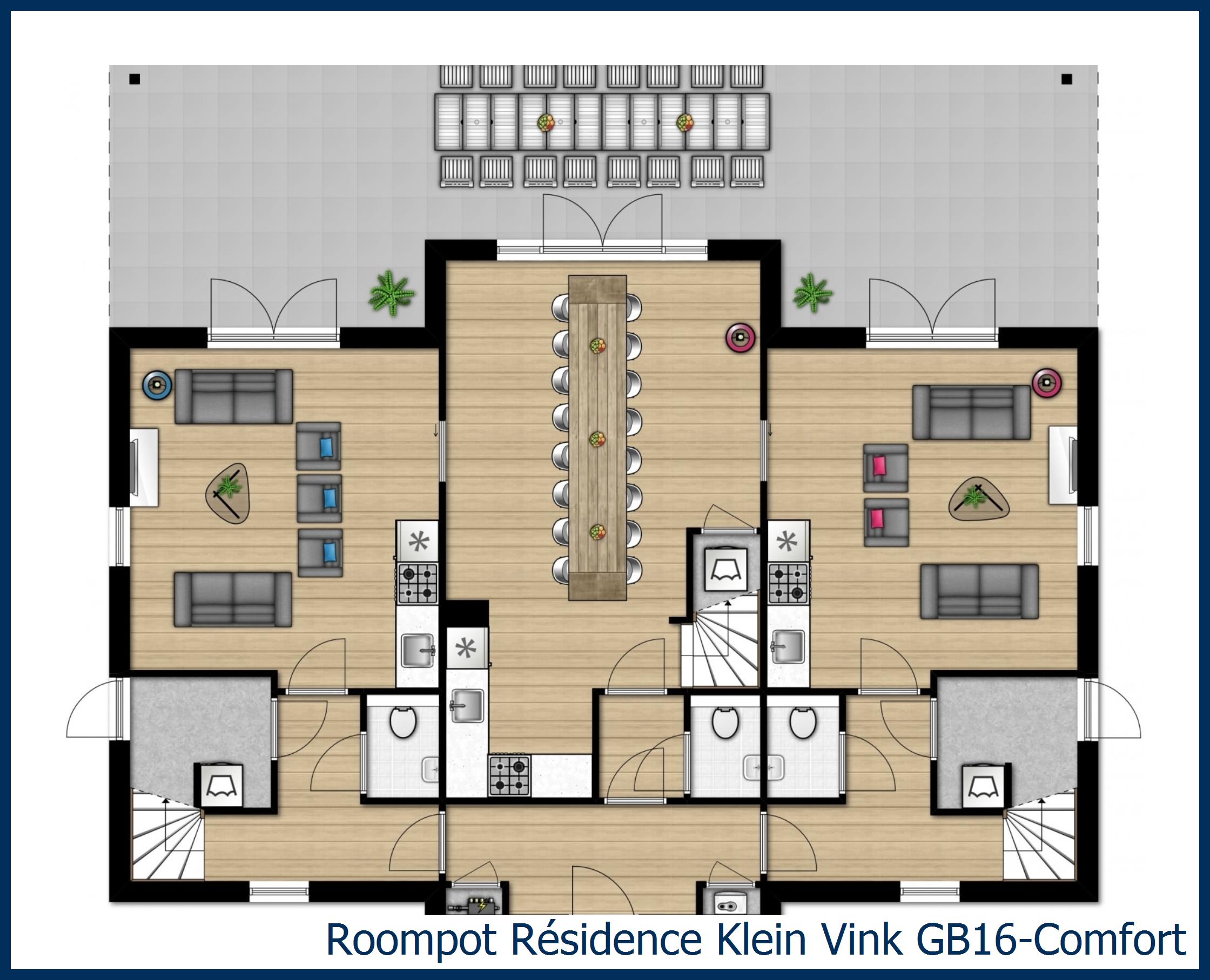 Bungalow GB16-Comfort in Résidence Klein Vink