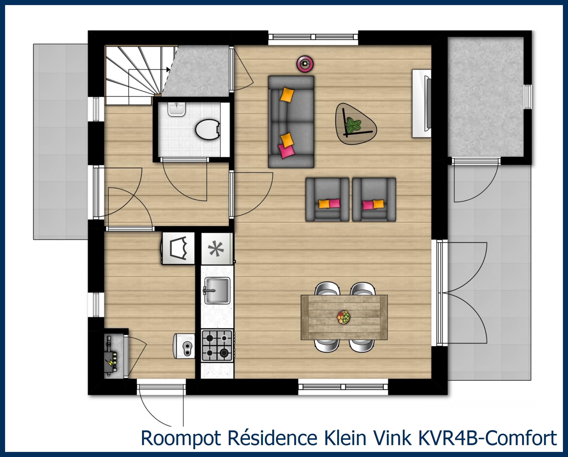 Villa KVR4B-Comfort in Résidence Klein Vink