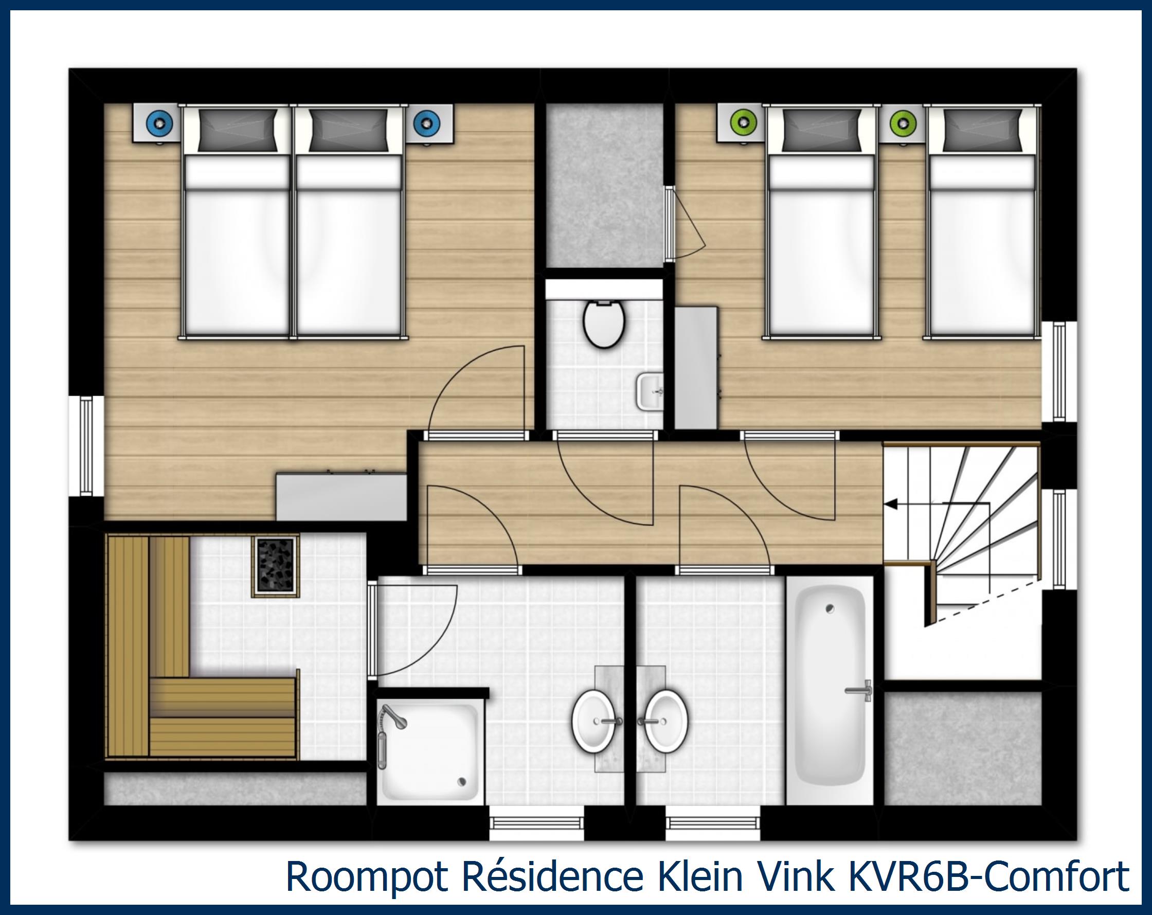 Villa KVR6B-Comfort in Résidence Klein Vink