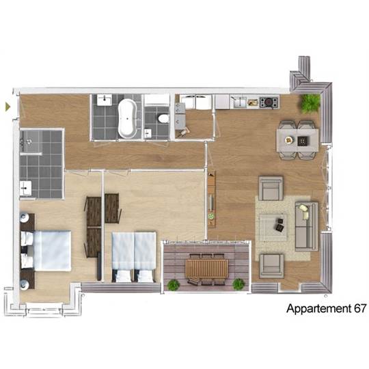 Bordeaux Comfort 4 in Résidence Wijngaerde