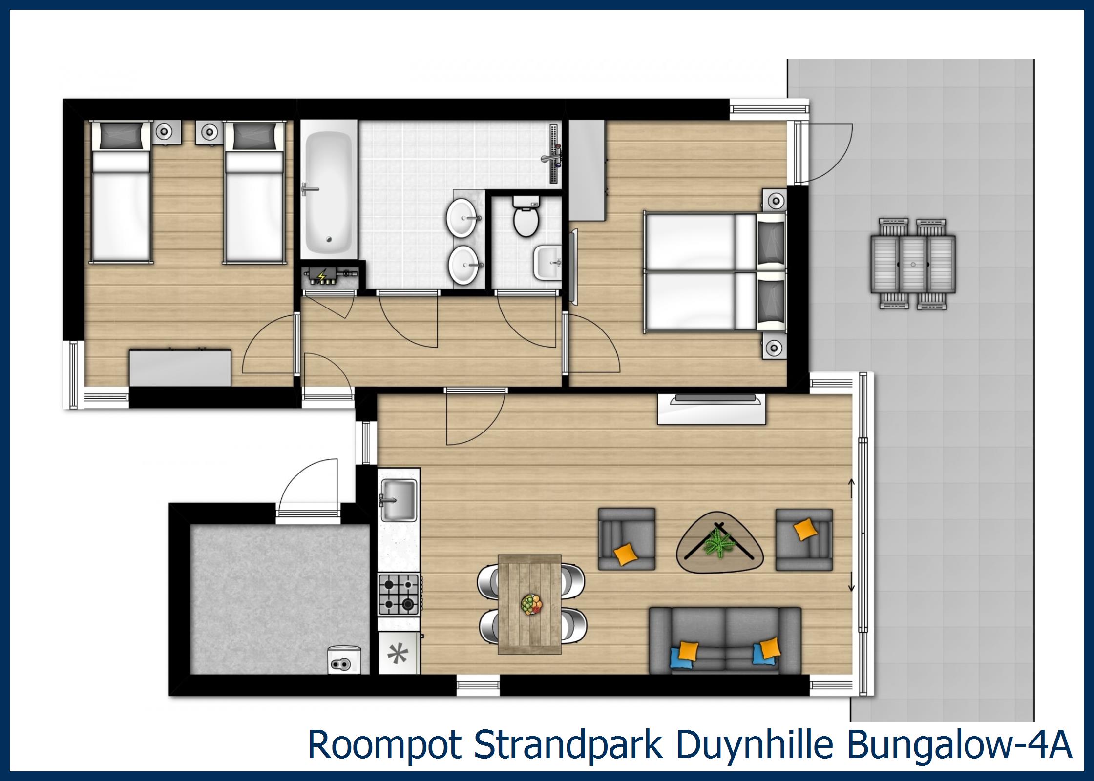 Bungalow 4A in Strandpark Duynhille