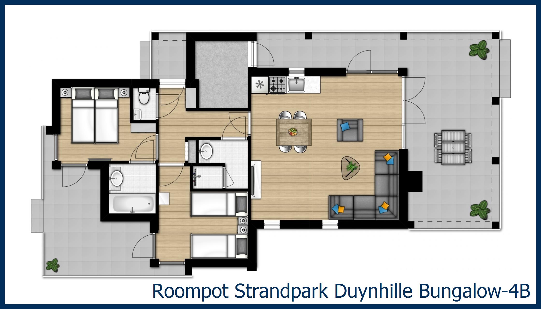 Bungalow 4B in Strandpark Duynhille
