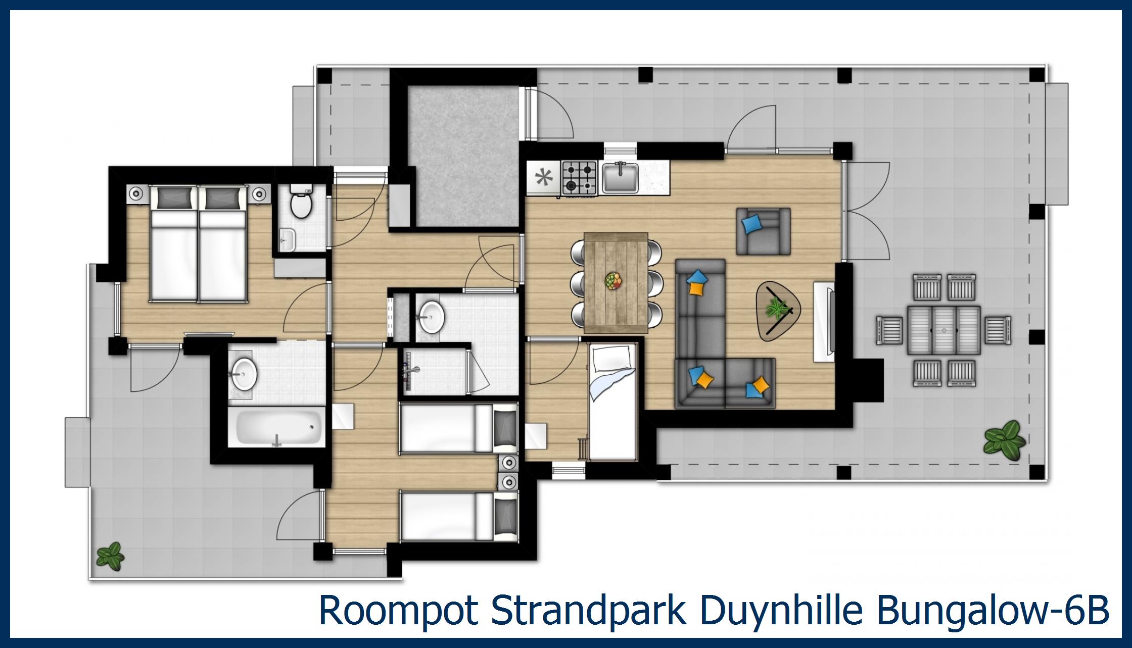 Bungalow 6B in Strandpark Duynhille