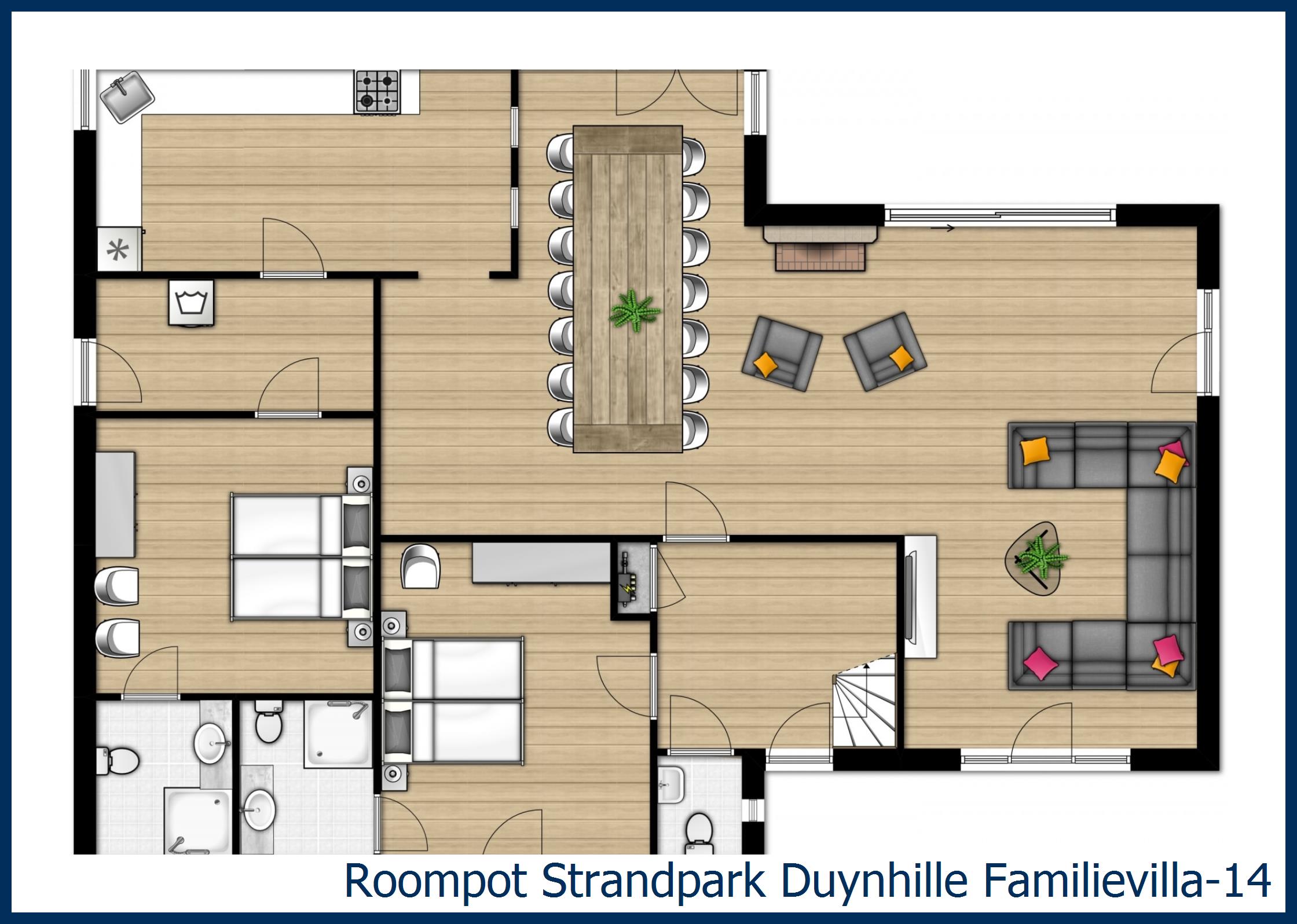 Villa Familievilla-14 in Strandpark Duynhille