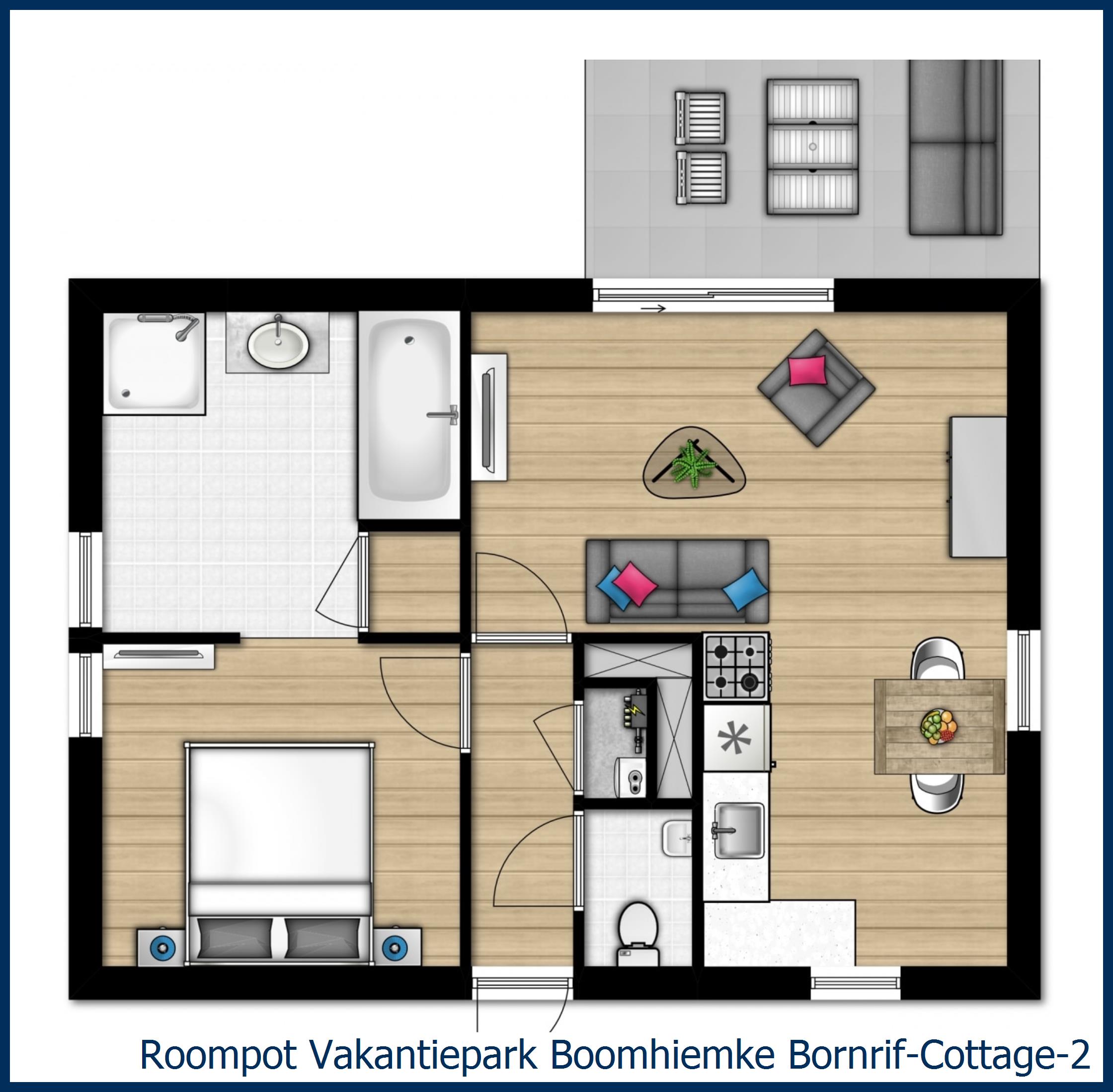 Bungalow Bornrif--2 in Boomhiemke