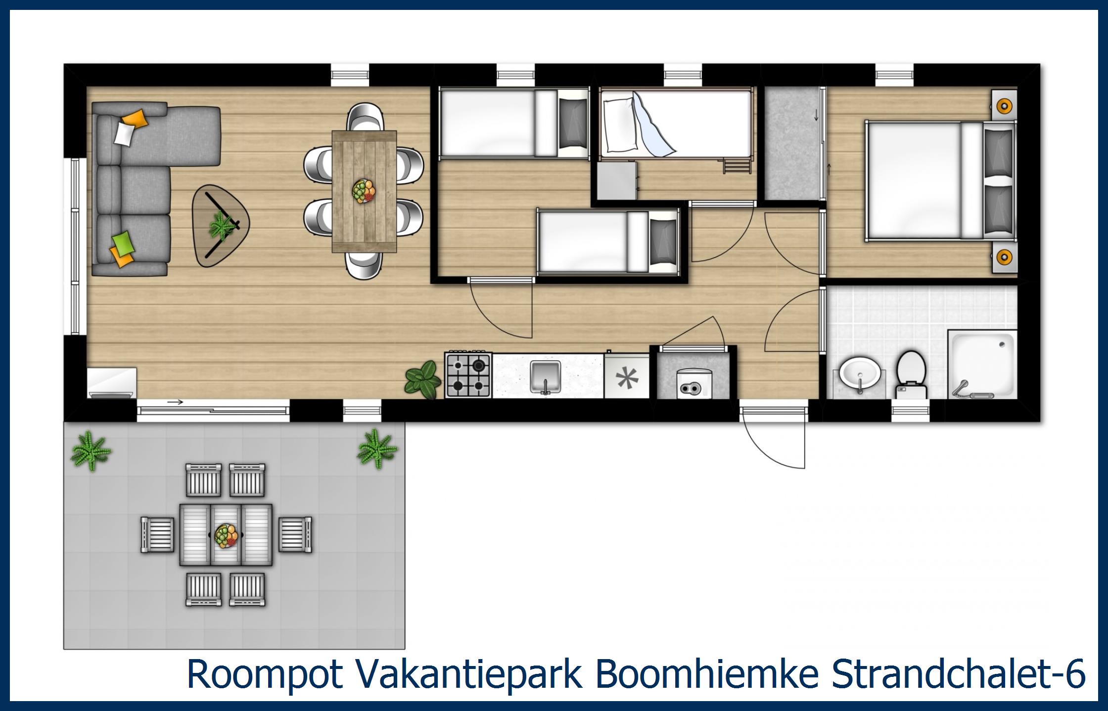 Chalet Strand-6 in Boomhiemke
