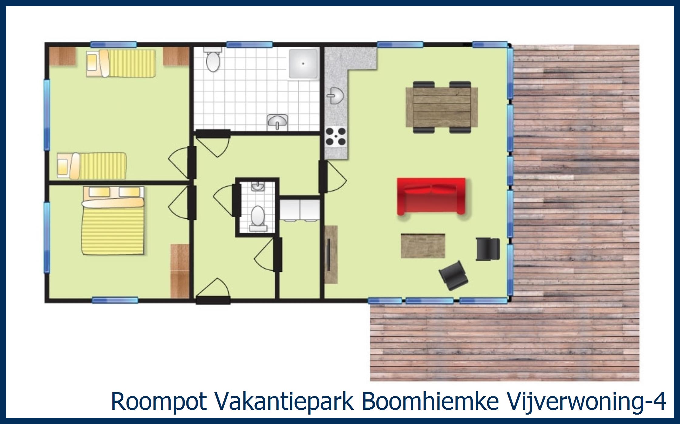 Bungalow Vijverwoning-4 in Boomhiemke