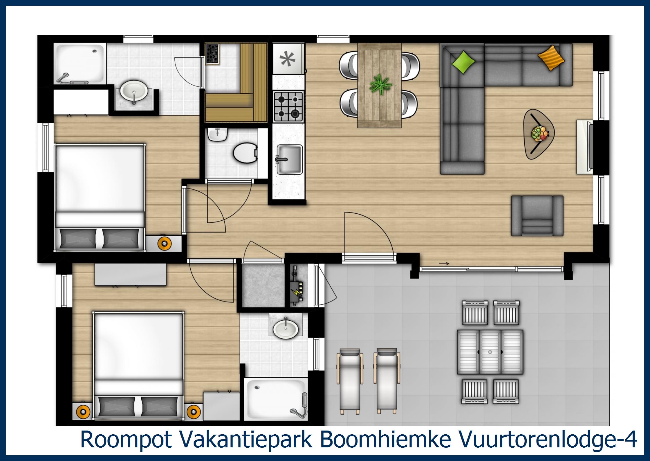 Lodge Vuurtorenlodge-4 in Boomhiemke