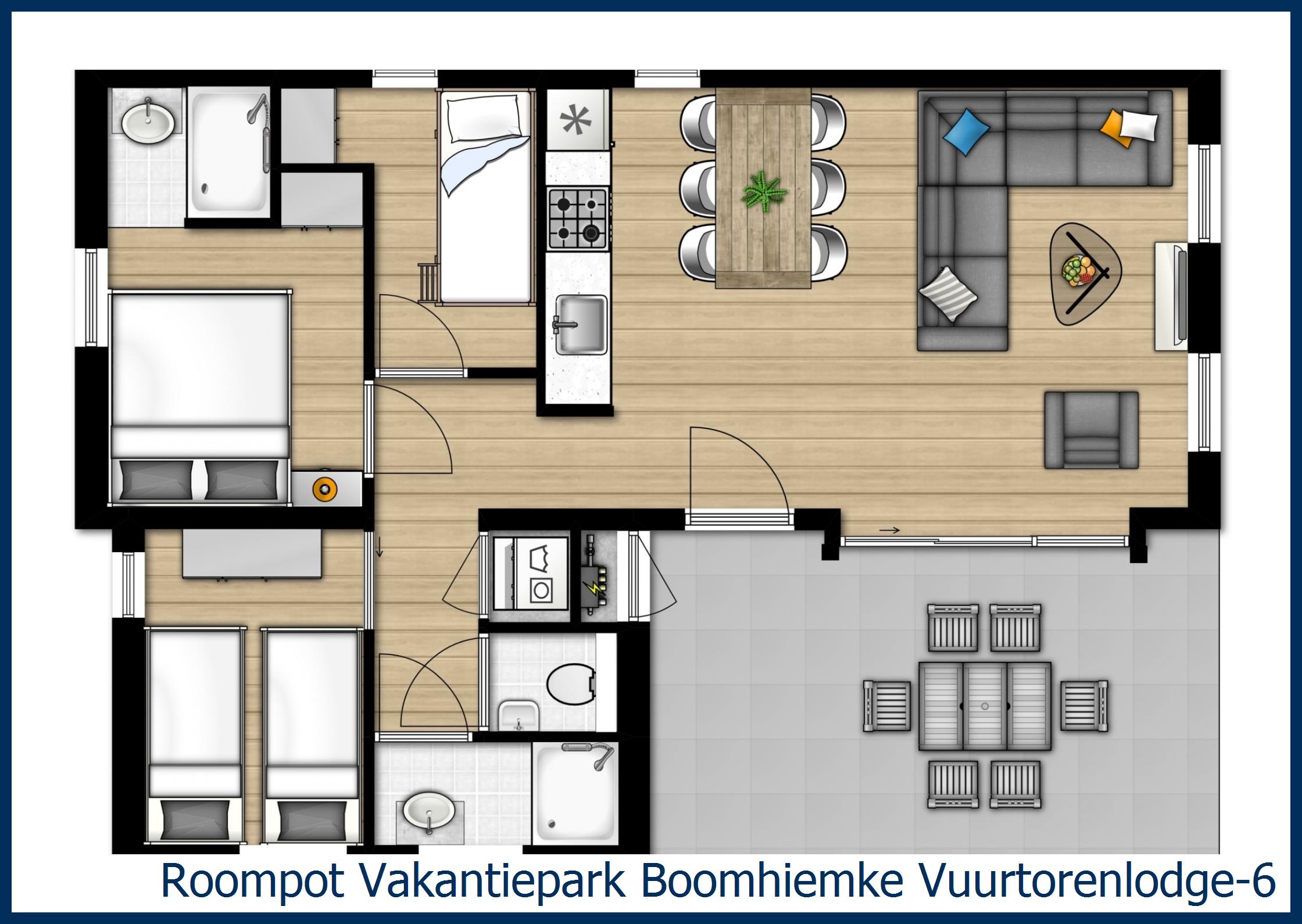 Lodge Vuurtorenlodge-6 in Boomhiemke