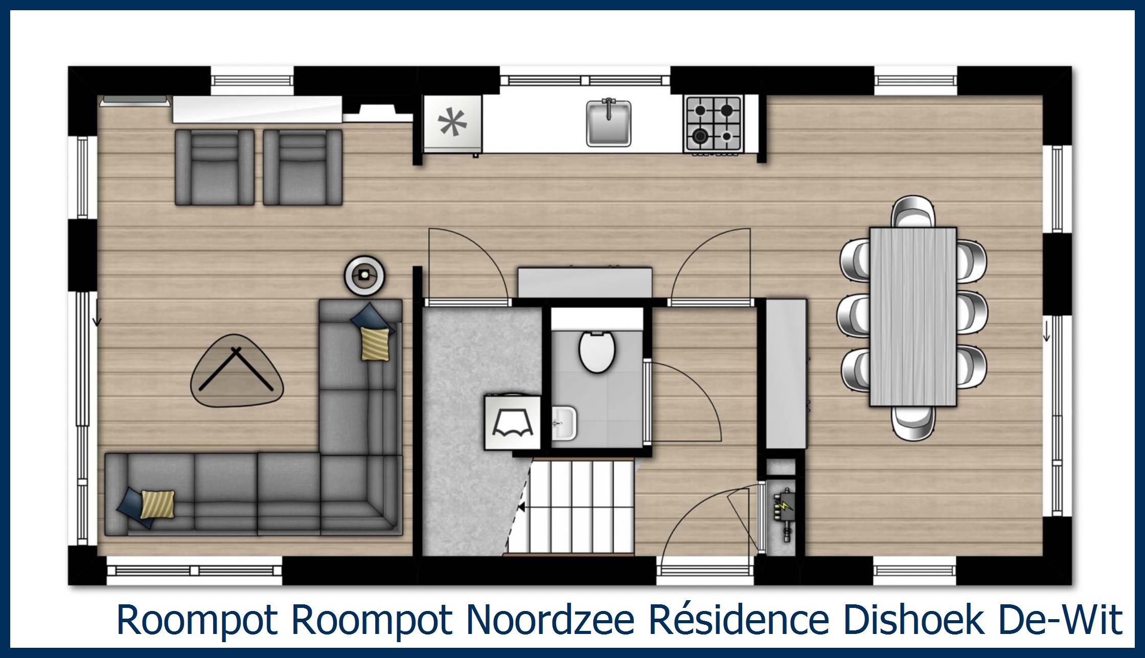 Villa De-With-Luxe-8 in Noordzee R&#233;sidence Dishoek