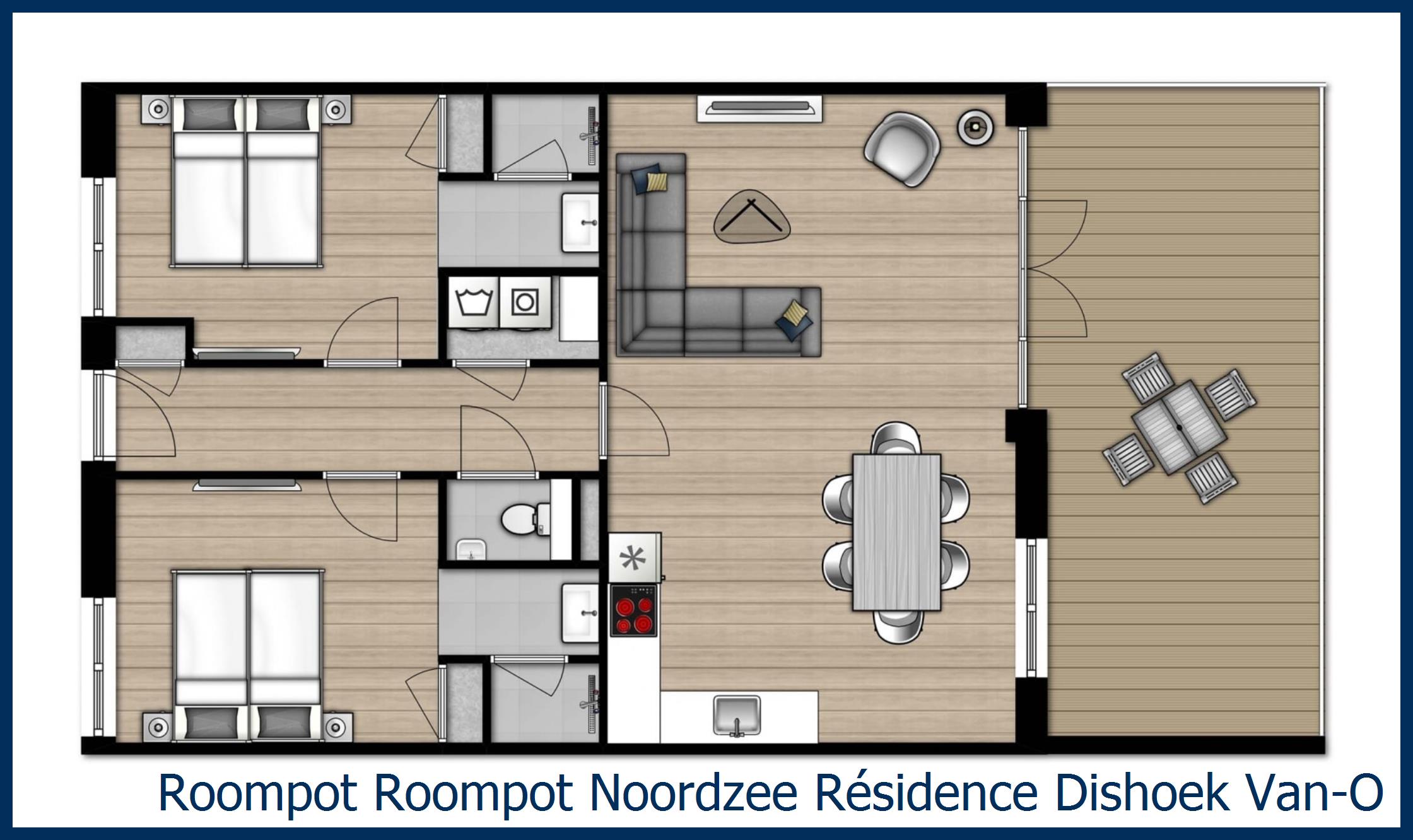 Appartement Van-Obdam-Luxe-4 in Noordzee R&#233;sidence Dishoek