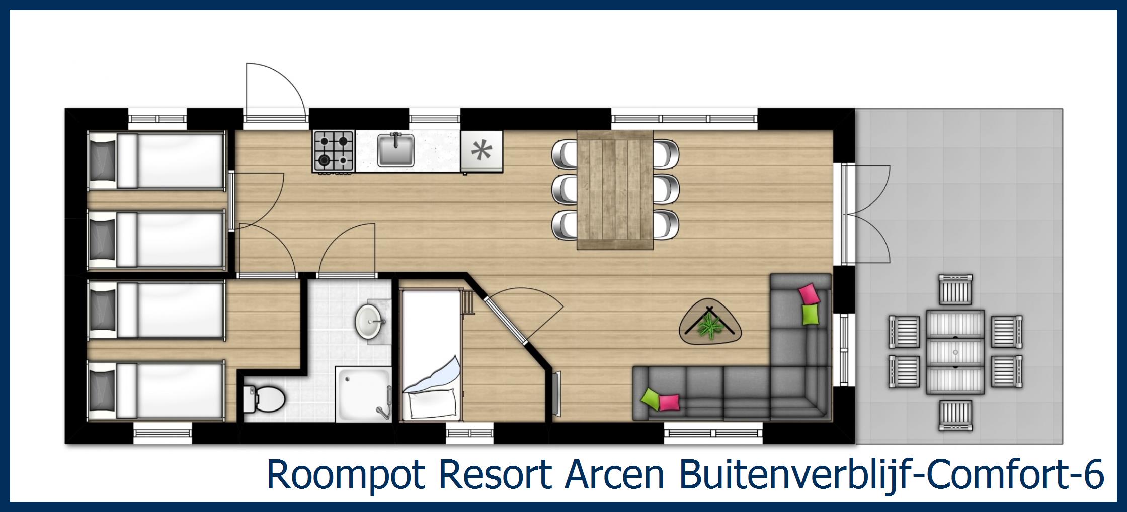 Chalet Buitenverblijf-Comfort-6 in Resort Arcen