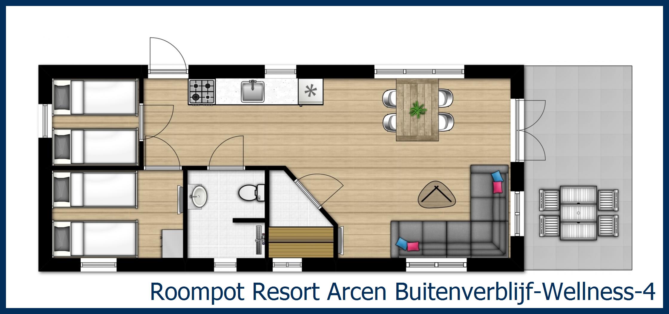 Chalet Buitenverblijf-Wellness-4 in Resort Arcen
