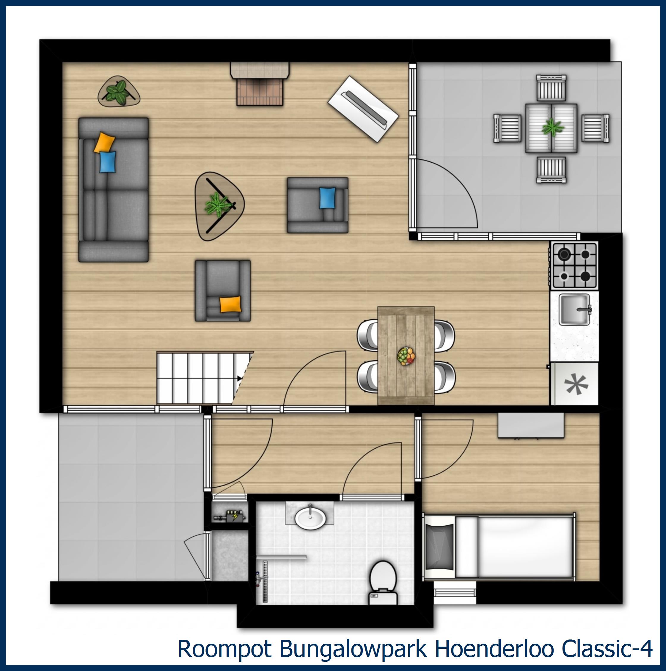 Bungalow Classic-4 in Hoenderloo