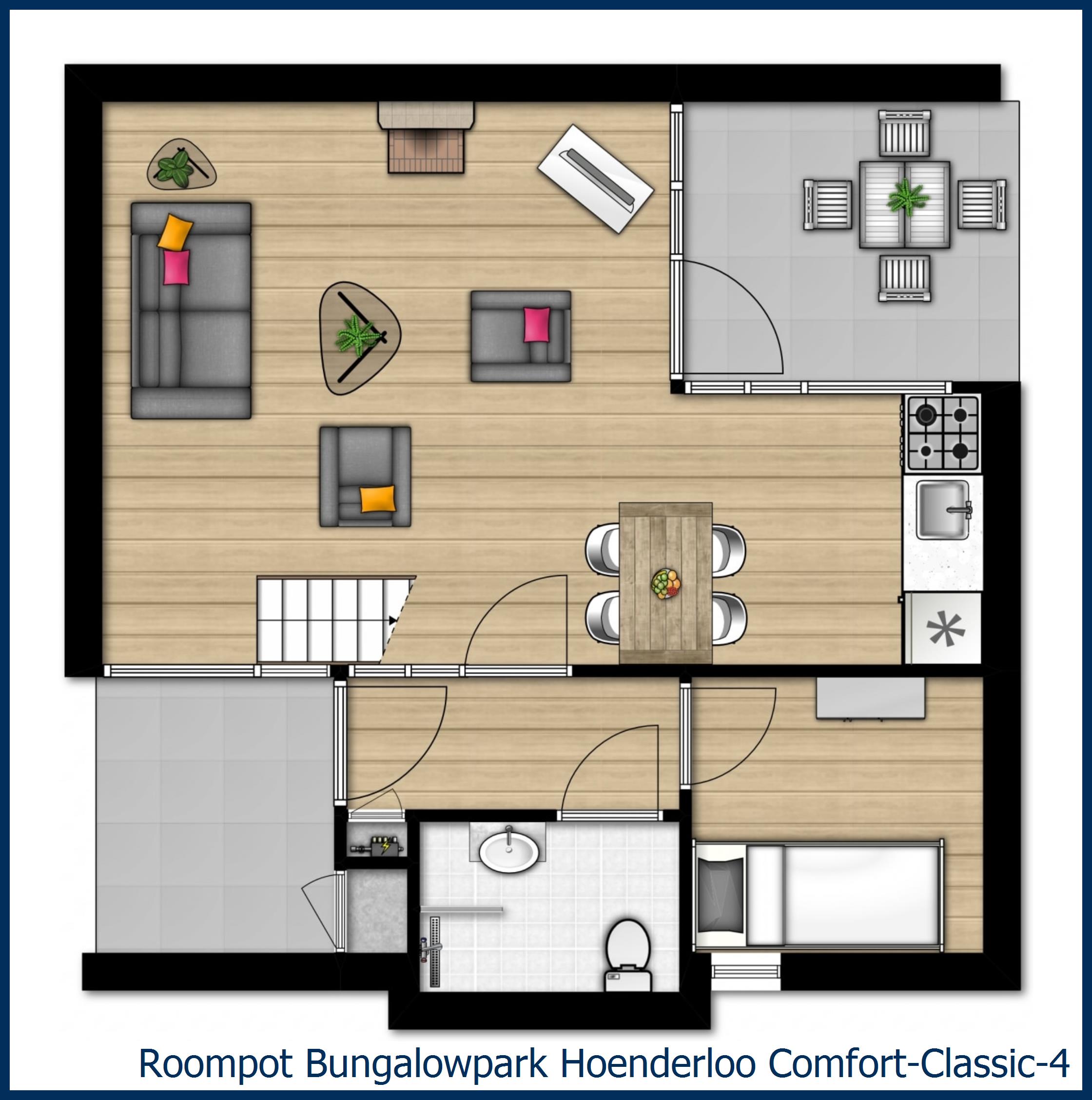 Bungalow Comfort-Classic-4 in Hoenderloo