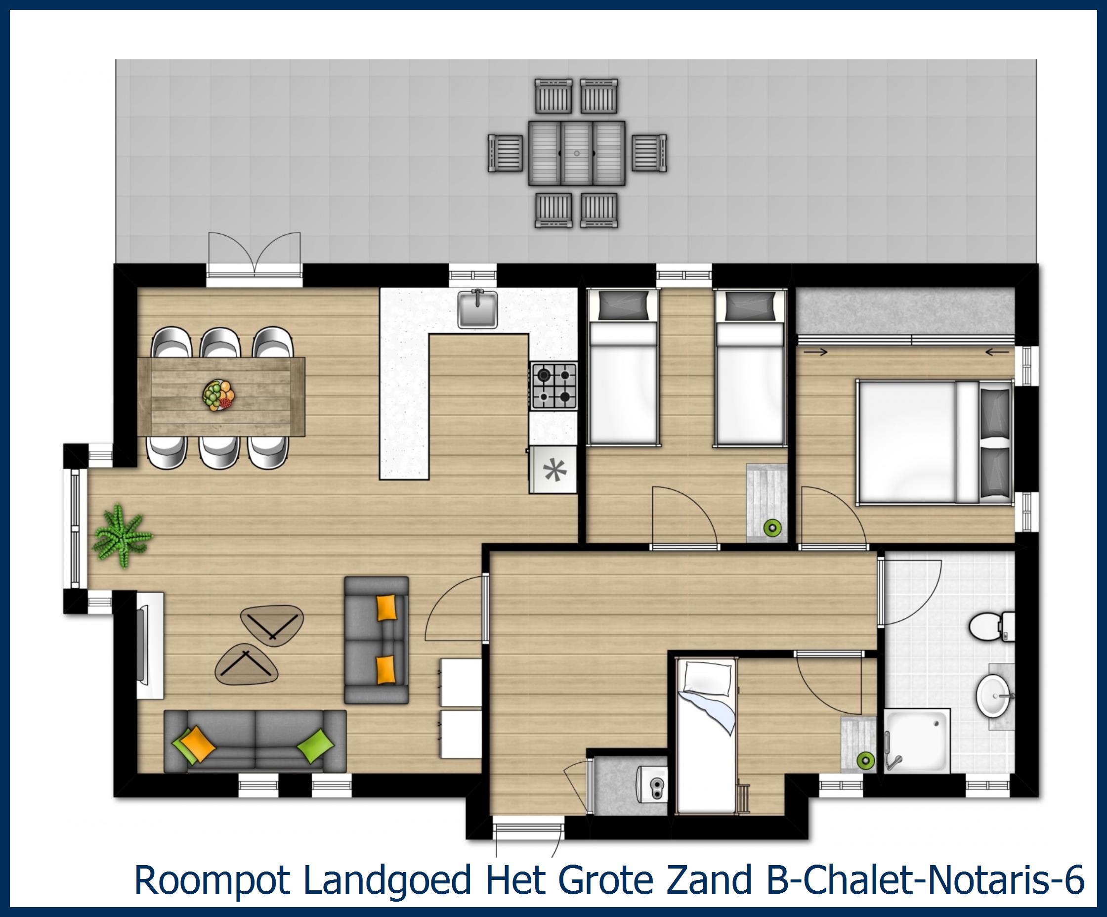 Chalet B--Notaris-6 in Het Grote Zand