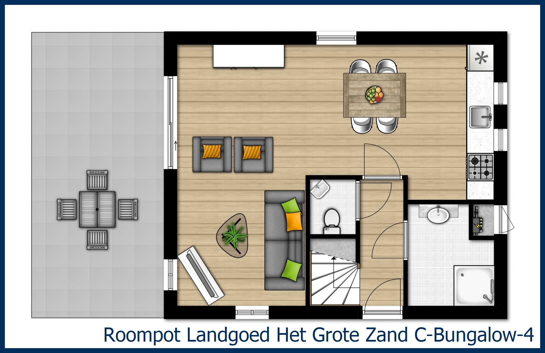 Bungalow C--4 in Het Grote Zand