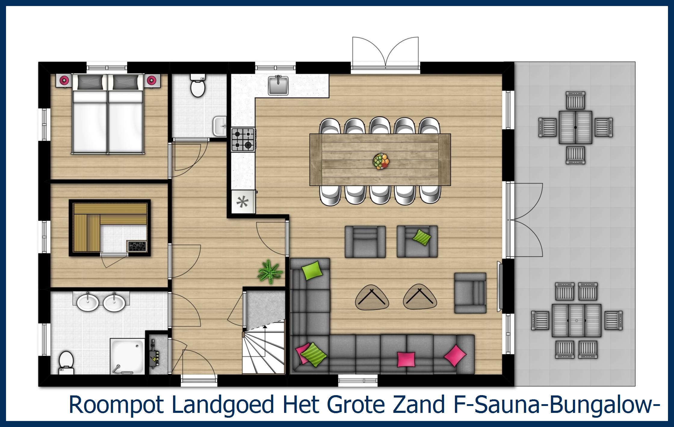 Bungalow F-Sauna--10 in Het Grote Zand