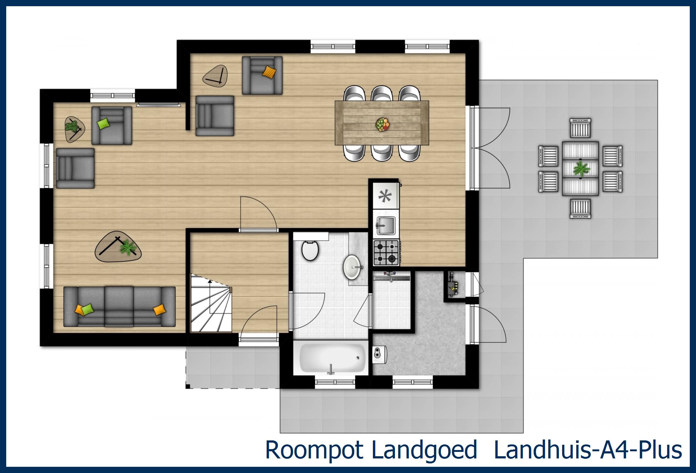 Bungalow Landhuis-A4-Plus in 't Wildryck