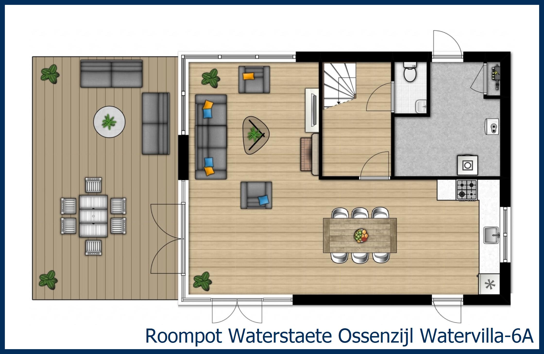 Villa Watervilla-6A in Waterstaete