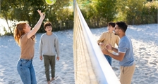 Beachvolleybal in Sunparks Oostduinkerke aan zee